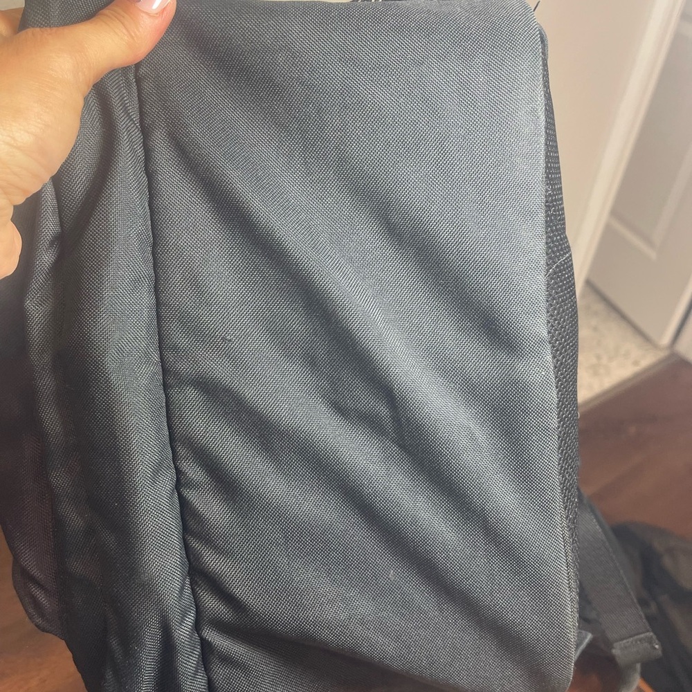 Gray & Black Backpack School Hiking Travel Bag Unisex 17" Padded Straps​ - Picture 4 of 8